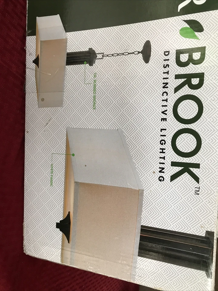 Manor Brook Mattock 3-Light Oil Rubbed Bronze Square Drum Pendant - Image 3 of 4