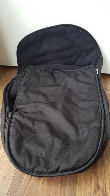 icandy peach footmuff black