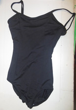 Eurotard black XSA microfiber v back leotard