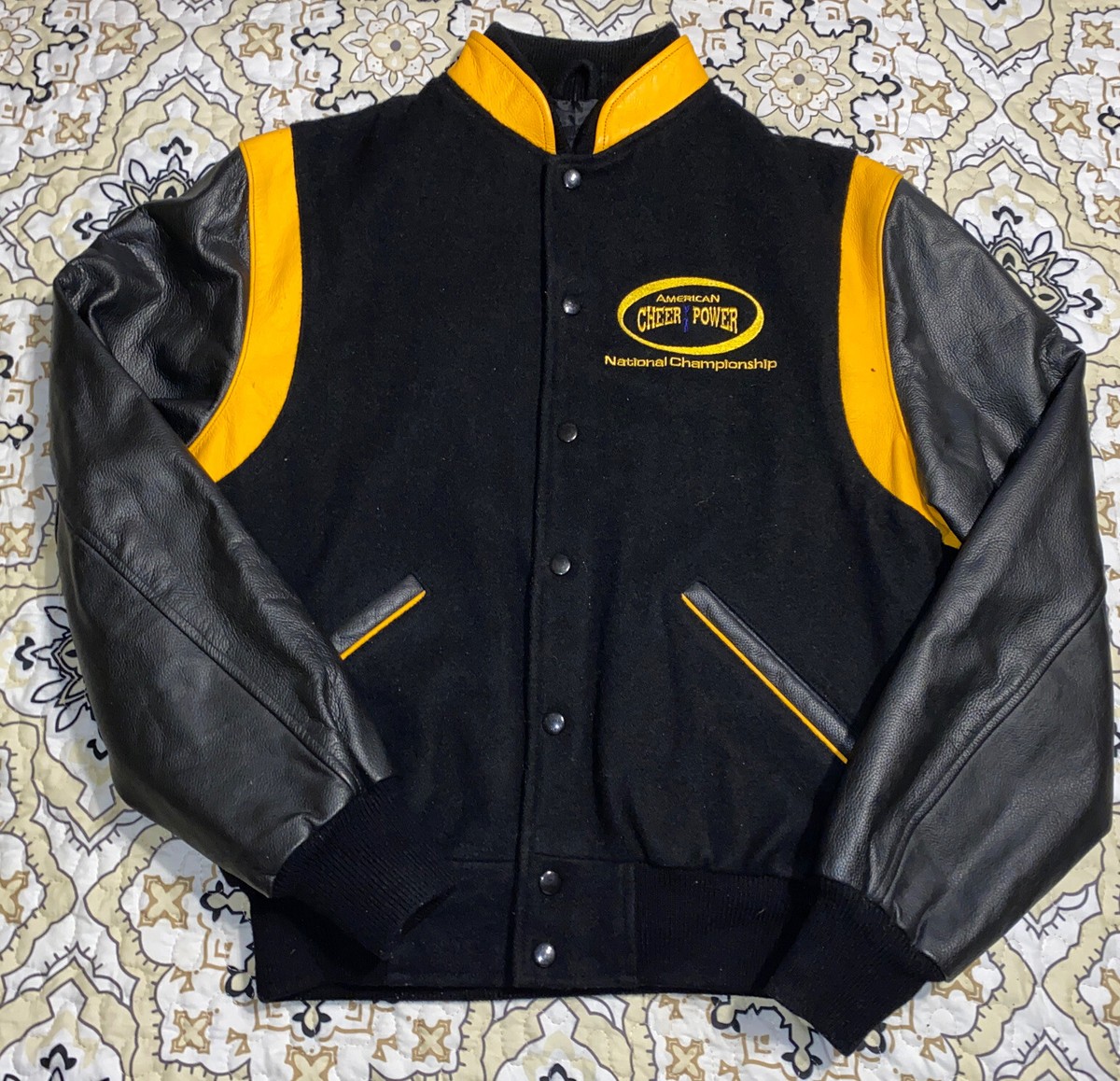 (VINTAGE) AMERICAN CHEER POWERスタジャン American Cheer Power / Wool Leather Varsity Jac