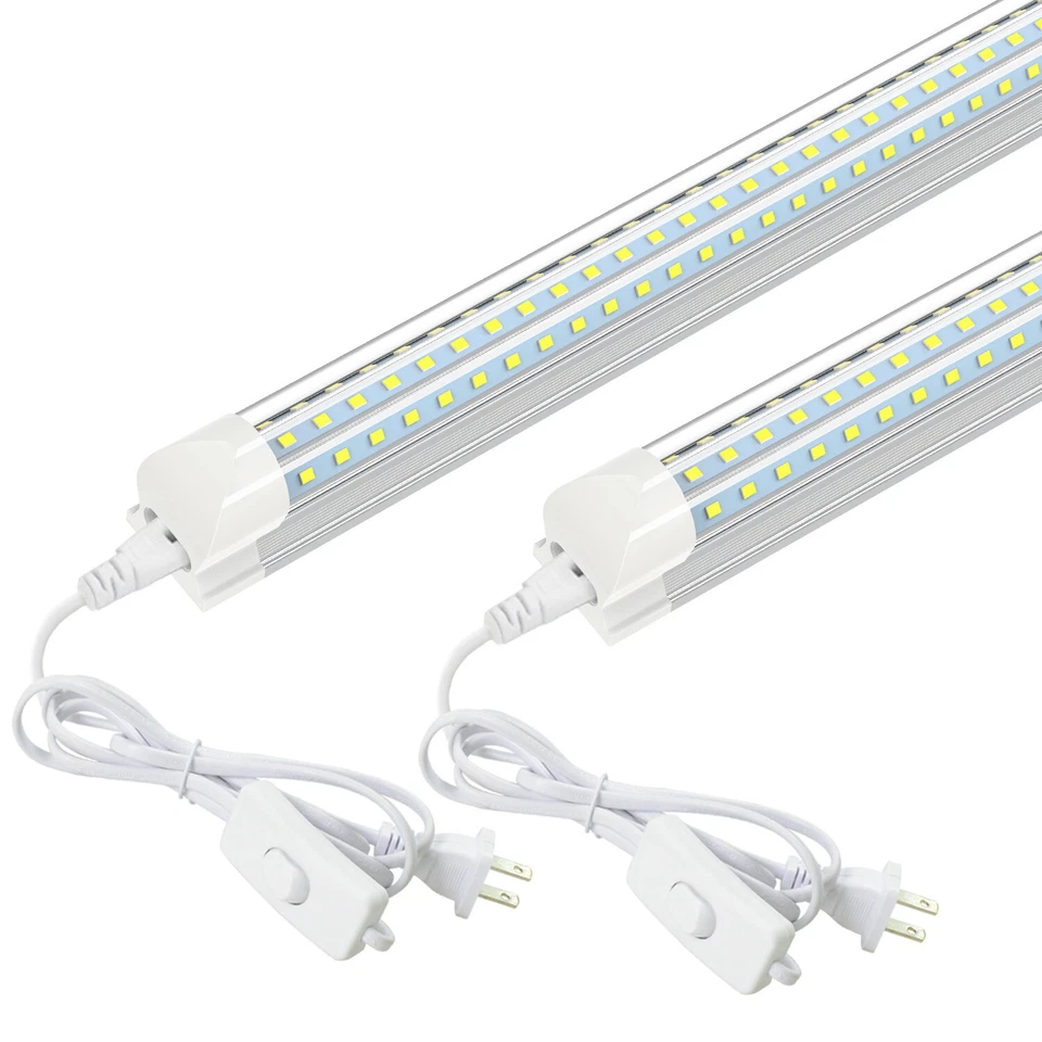 T8 2FT LED Shop Light Fixture 20W 28W 5000K-6500K Cabinet closet Light 2~10 Pack - Image 3 of 4