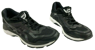 ASICS T805N.9001 GT-2000  6 Mn's Black/White/Carbon Mesh Running Shoes Sz 10