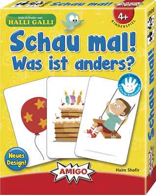 Amigo Schau mal! Was ist anders? Kartenspiel Kinderspiel 04903