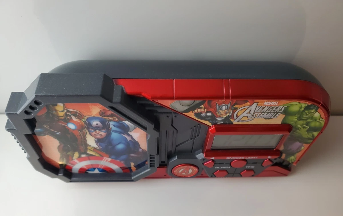 Marvel Avengers Characters Hulk Iron Man Thor Led Battery Alarm Clock | eBay