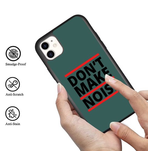 For iPhone SE XS XR Max 5 6 7 8 Plus Keep Quiet Not Noise Anti scratch Cover - Picture 10 of 25