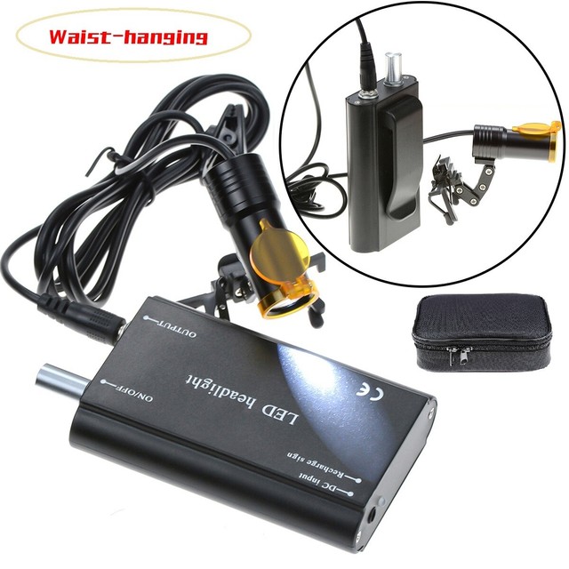 圖片 8 - Updated Dental 5W Metal Clip Waist-Hang LED Headlight+Light Shield Shade DY-008