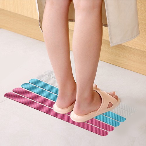Bandes Antidérapantes Pour Sol De Baignoire Produits Ménagers Couleur Unie ~ - Afbeelding 5 van 20