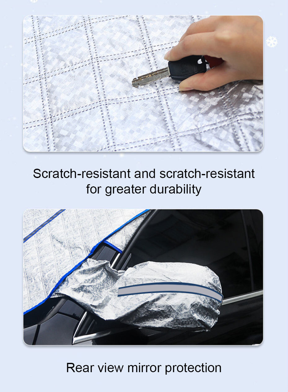 Magnetic Car Windshield Snow Cover Shield Ice Frost Protection For All Weathers