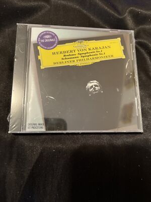 Brahms: Symphony No. 1; Schumann: Symphony No. 1 KARAJAN BERLIN OOP NEW SEALED.