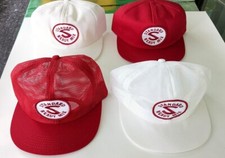 Vintage Lot 4 Mesh Snapback Patch Trucker Hats Advertising Caps K Farm Ready Mix