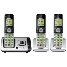 VTech 3 Handset Cordless Answering Phone System with Caller ID/ Call Waiting-CS6