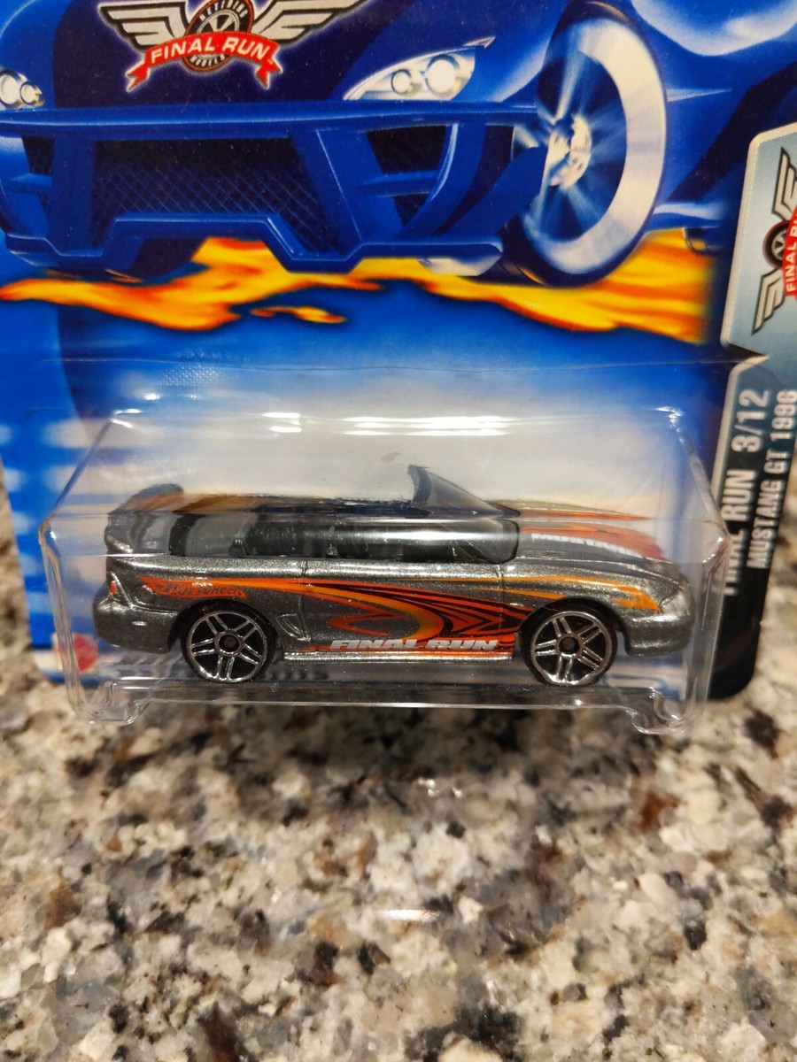 2003 Hot Wheels #197 Final Run 3/12 MUSTANG GT 1996 Gray w/Chrome