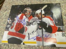 Steve Mason/Matt Read Philadelphia Flyers signed 8x10 Photo COA 
