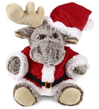 PLUSH SANTA - SUPER-SOFT PLUSH - SITTING MOOSE
