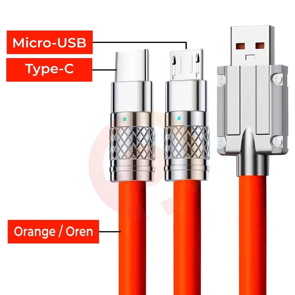 USB DATA CHARGER CABLE MICRO / TYPE TYPE C FAST CHARGING 120W CHEAP - Image 3 of 4