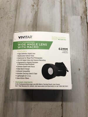 Vivitar Wide Angle Lens 0.43x Professional Wide Angle Lens With Macro (B2)