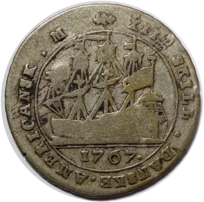 ANTILLES DANOISES 12 Skilling 1767 - Photo 1/2