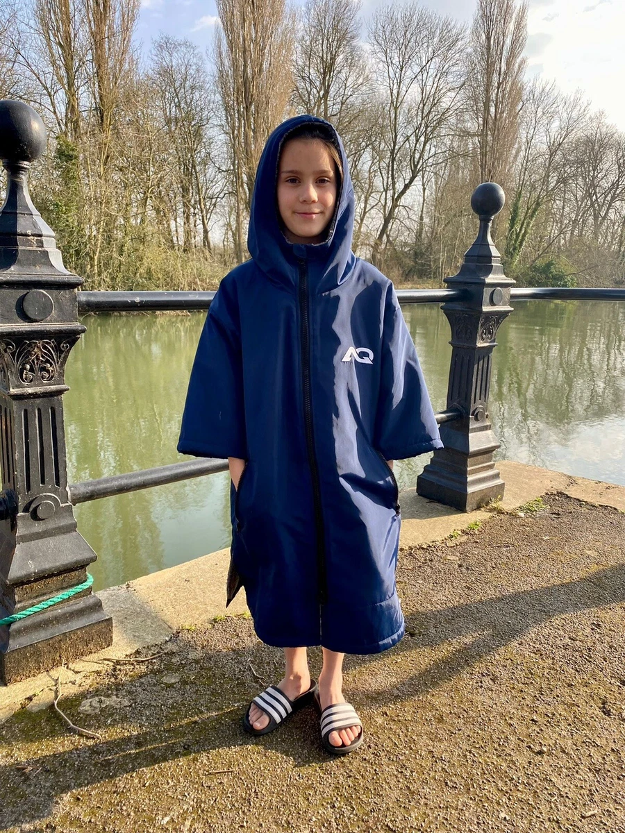 Aqualar Junior Kids Waterproof fleece changing dry robe surf swim