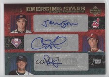 2007 Premier Emerging Stars Triple Gold 18/10 Cole Hamels Jeremy Sowers Auto 0o9
