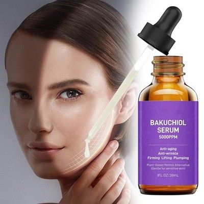 Bakuchiol Retinol Rejuvenation Serum for Facial Skin Renewal & Anti-Aging Care`