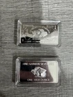 (4) 1 Oz Troy ounces German Silver 999  Bars