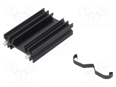 TO202,TO218,TO220,TOP3 schwarz Radiator: geprägt H L: 50mm