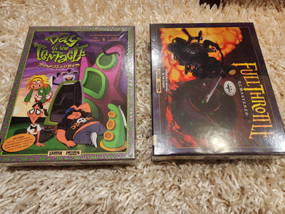 READ Full Throttle Day Of The Tentacle Remastered PC Lot LRG Limited Run Big Box