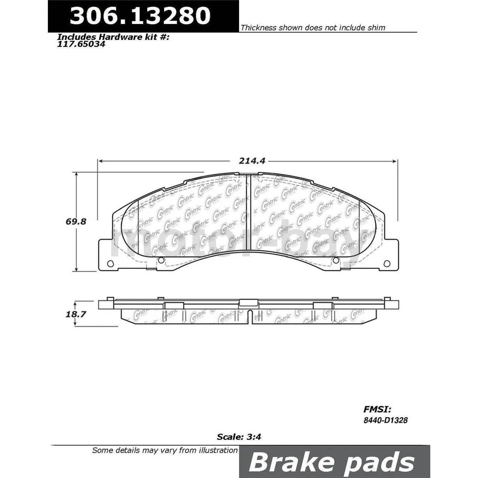 Pastillas de freno delanteras y rotores para Ford E-150 2008 2009 2010 2011 2012 2013 2014 Foto 3 de 4
