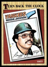 Reggie Jackson 1987 Topps #312 New York Yankees FREE SHIPPING AutographDen