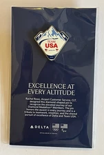Delta Air Lines 2026 Milano Cortina USA Team Pin Employee Design