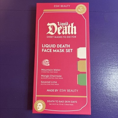 Liquid Death Face Mask Set by ESW Beauty (Brand New & Variety Pack) 
