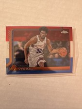 2025-26 Topps Chrome - Thaddeus Young #135 Red White & Blue Refractor