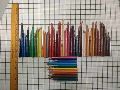 色鉛筆 BELOL EAGLECCLOR48 VTG Berol/Eagle Turquoise Prismacolor Colored Pencils Lot of 73 | eBay