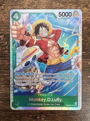 One Piece TCG: The Best Vol.2 Monkey.D.Luffy PRB02-005 SR Full Art Foil NM