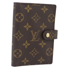 LOUIS VUITTON Monogram Agenda PM Day Planner Cover R20005 LV Auth BA13241