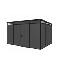 CASETTA DA GIARDINO PREFABBRICATA IN PVC E ALLUMINIO ARTPLAST "MODULARE" NERO...