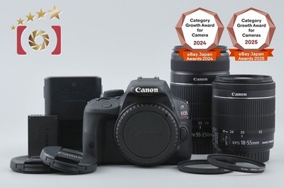 ''Count 4,780'' Canon EOS Kiss X7 / Rebel SL1 / 100D 18.0 MP 18-55 55-250 Lenses