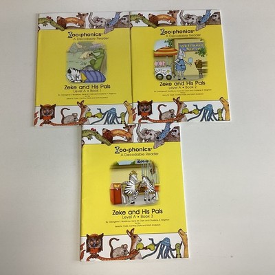 Zoo-Phonics Pre-school Decodable Reader Level A Books 1-3  Zeke And His Pals''
