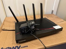 Netgear C7800 Nighthawk X4S AC3200 WiFi Cable Modem Router Black Wi-Fi