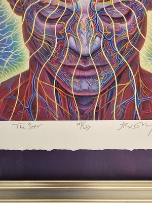 Alex Grey The Seer Fine Art Print Signed 11x14 COSM Tool /250
