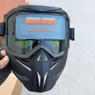 Auto Darkening Welding Helmet Welding Face Shield Large View Impact Resistant