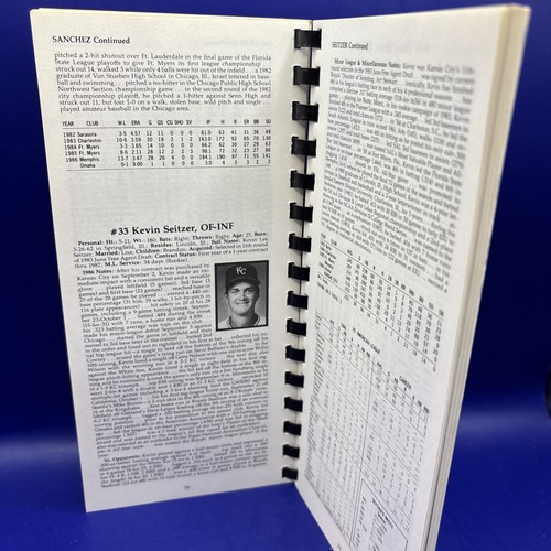 Kansas City Royals Spiral Bound Media Guide 1987 - George Brett - 9" x 4,75" x 0,75" - Imagen 7 de 8