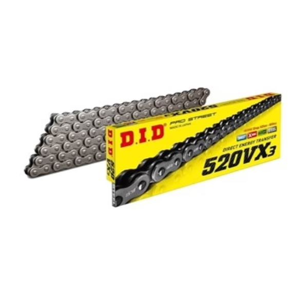 DID X-RING MOTORCYCLE DRIVE CHAIN 520 VX3 VX VX3 104 104L L LINKS