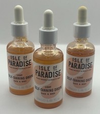 3 Bottles, Isle Of Paradise Light Self-Tanning Drops, 1.69 Fl. Oz.
