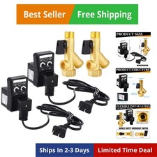 Set 2 Compressore Aria Elettronico e Serbatoio Scarico Automatico Valvola Kit Montaggio...