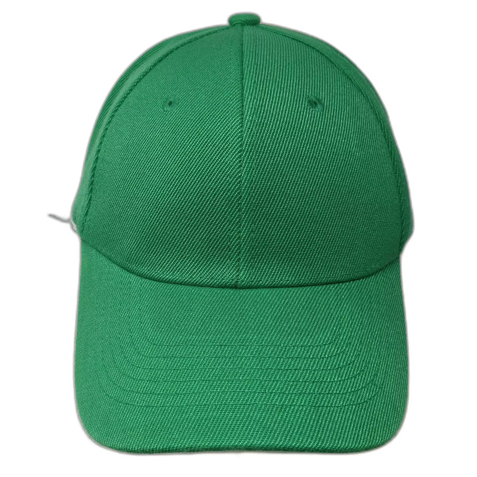 Green Baseball Cap Strapback Hat Plain Solid OS A… - image 1