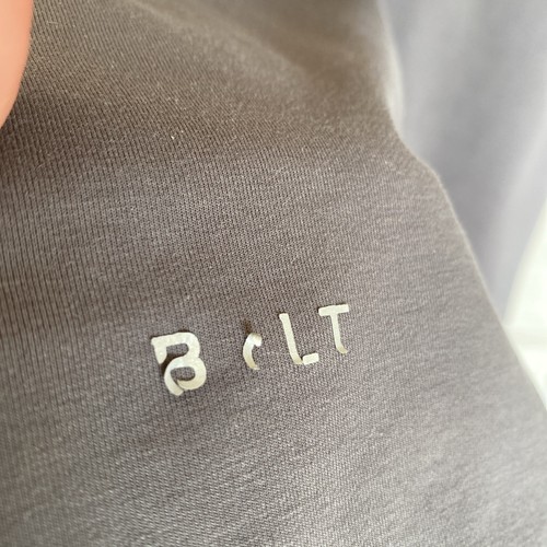 Camicia Bylt Uomo XL Grigio Scuro Drop Cut Lux Manica Corta Elasticizzata Palestra Attiva - Foto 6 di 11