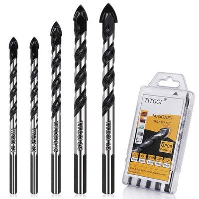 TITGGI Concrete Drill Bit & Masonry 5 Pcs set, Set