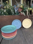 Vintage Homer Laughlin Fiestaware 5 7/8" Miscellaneous Saucer Set (10)