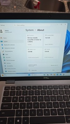 Dell Latitude 5420 14'' i5-1135G7 16GB RAM 256GB NVme Win 11 Pro Laptop